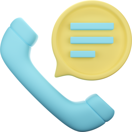 phone call 3d icon illustration