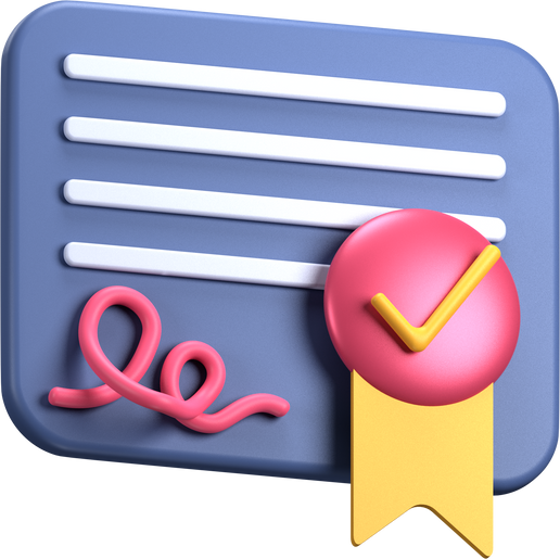 Certificate Award Illustration